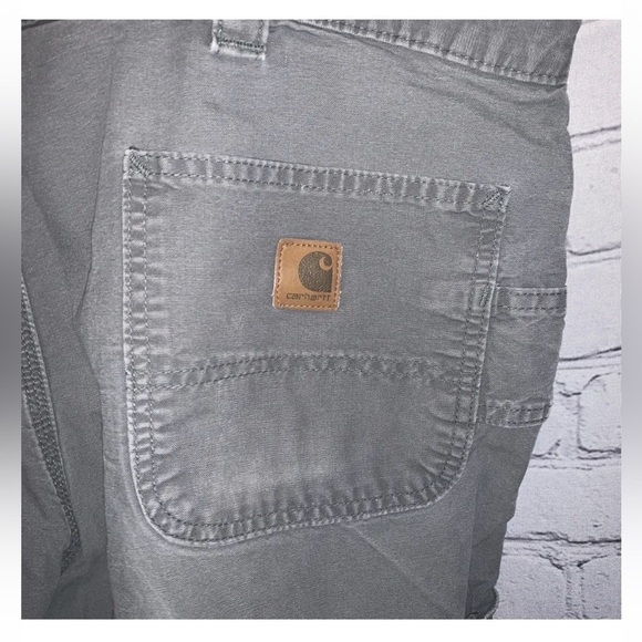 Carhartt Cargo Shorts Men’s Size 42 Gray Canvas Work Utility - Picture 3 of 3
